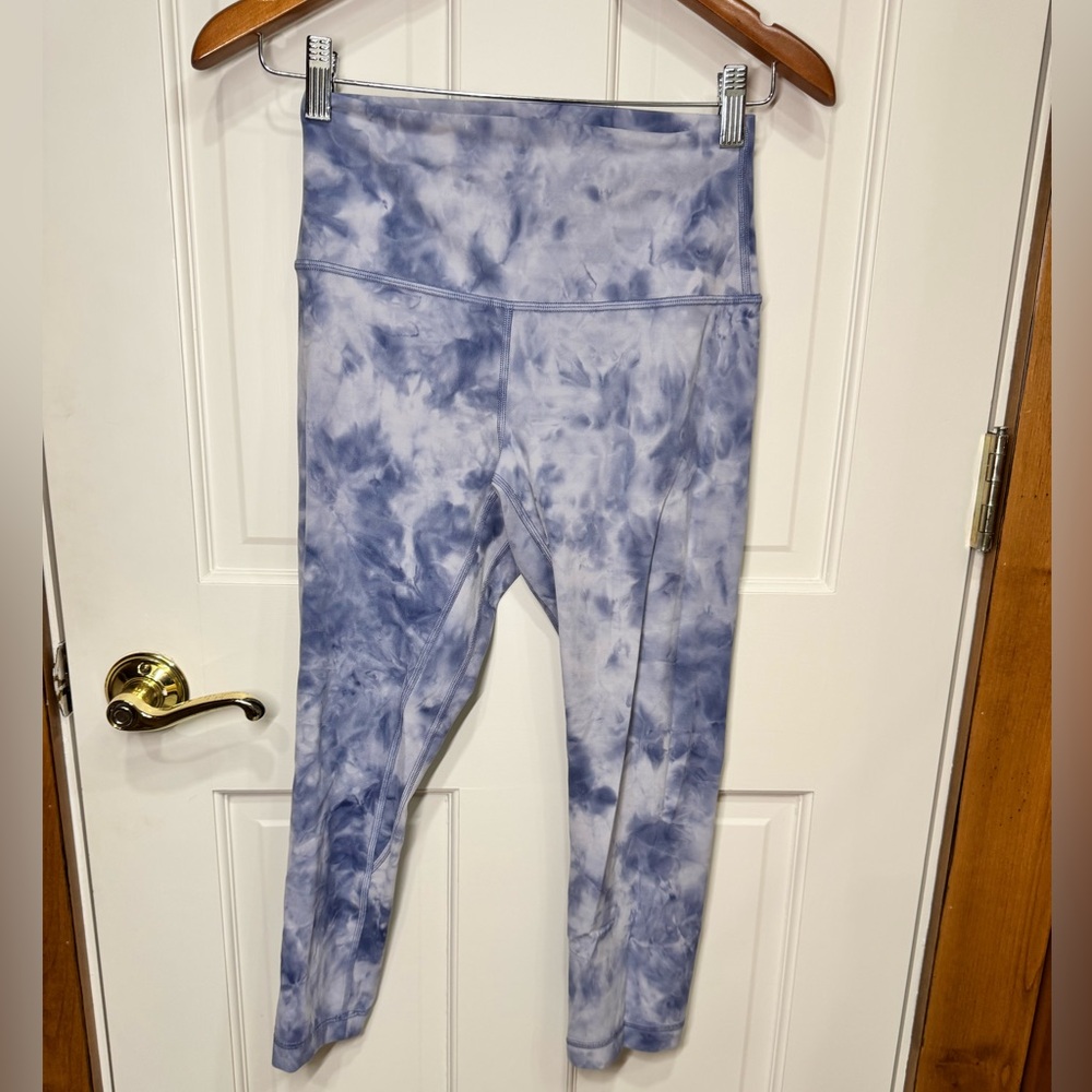 Lululemon Tie Dye High Rise Leggings, capris—Size 6
